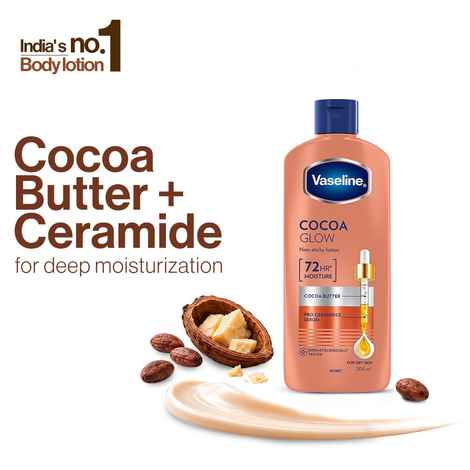 Vaseline Cocoa Glow Serum In Lotion | With 100% Pure Cocoa Body Lotion | For Dry Skin (200 ml)