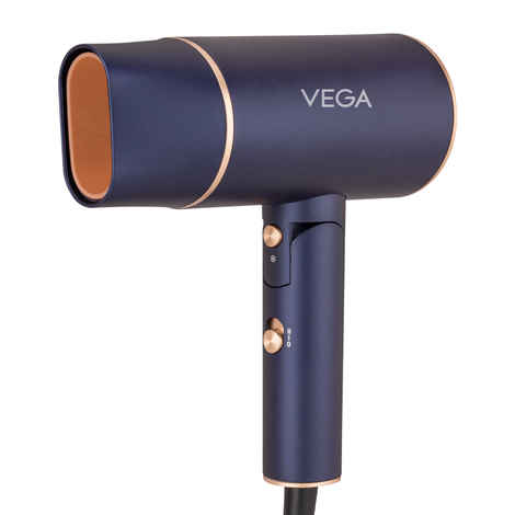 Buy VEGA Ionic 1200-1400W Foldable Hair Dryer for Men and Women, Quick & Fast Drying with Ionic Technology & 2 Heat/Speed Settings (Low & High), Cool Shot Button, Detachable Nozzle, Blow Dryer (VHDH-35) 1 pc - Purplle