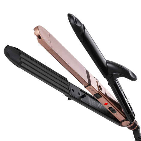 Buy VEGA 3 in 1 Keratin Hair Styler- Straightener, Curler & Crimper for Naturally Straight, Curl & Crimp in Few Min | Effortless Hair Styling (India's No.1* Hair Styler Appliance Brand, VHSCC-03) 1 pc - Purplle