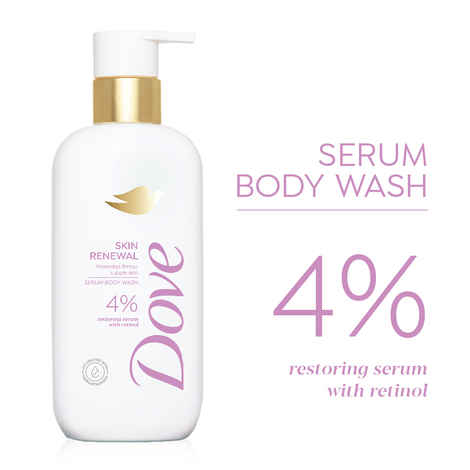 Buy Dove 4% Restoring Serum with Retinol Skin Renewal Bodywash 300 ml - Purplle