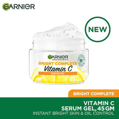 Buy Garnier Bright Complete Vitamin C Serum Gel, 45g - Vitamin C Cream For Instant Brighter Skin - Purplle
