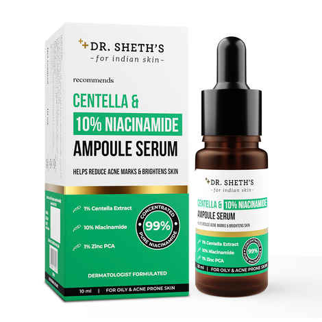 Buy Dr. Sheth's Centella & 10% Niacinamide Ampoule Serum - 10 ml - Purplle