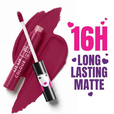 Buy ELLE18 LIQUID LIP COLOR Wine Celar 5.6 ml - Purplle
