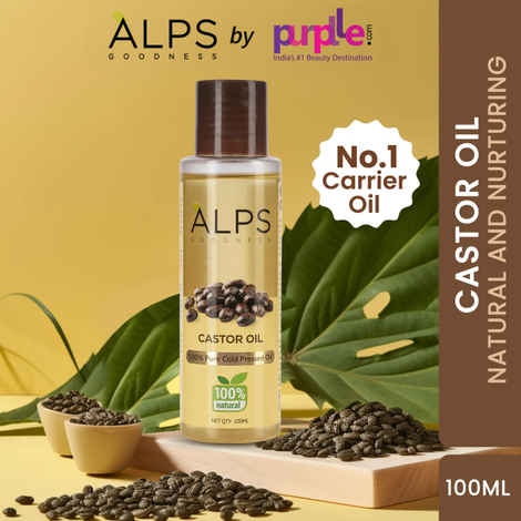 Buy Alps Goodness 100% Pure Cold Pressed Castor Oil (100 ml) | 100% Natural Arandee oil| No Parabens, No Sulphates, No Mineral Oil | Hair Growth | Hair Fall Control | For Hair & Skin - Purplle