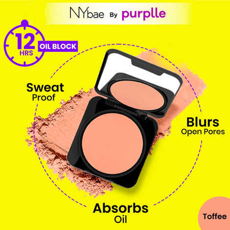 Buy NY Bae Runway Radiance Compact Powder - Toffee 06 (9 gm) | Deep Skin Tone | Mattifies Skin | Blurs Pores | Oil-Control | Long-wear Creaseless Makeup | Loose Powder - Purplle