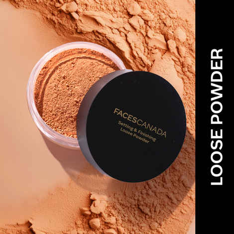 Buy FACES CANADA Setting and Finishing Loose Powder, 10 gm | Sheer Coverage & Naturally Radiant Finish | Non- Drying & Lightweight | Evens Out Skin Tone | Soft Focus Effect | Blurs Imperfections - Purplle