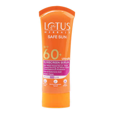 Buy Lotus Herbals UltraRX Sunscreen serum SPF 60+ PA++++ (75 ml) - Purplle