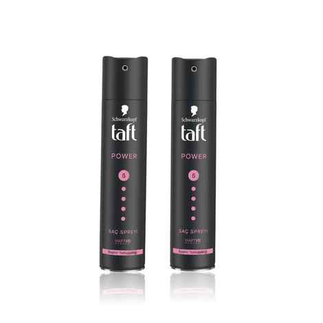 Buy Schwarzkopf TAFT Power Hold 5 Hair Spray for Heat Protection Pack of 2- Cashmere like Softness (250 ml) - Purplle