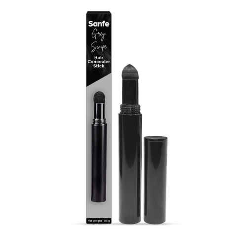 Buy Sanfe Grey Swipe Hair Concealer Stick | powder stick for thinning hair, bald spots & root cover-up | hairline contouring | waterproof | covers gray & thin hair for men & women. 0.5 gm - Purplle