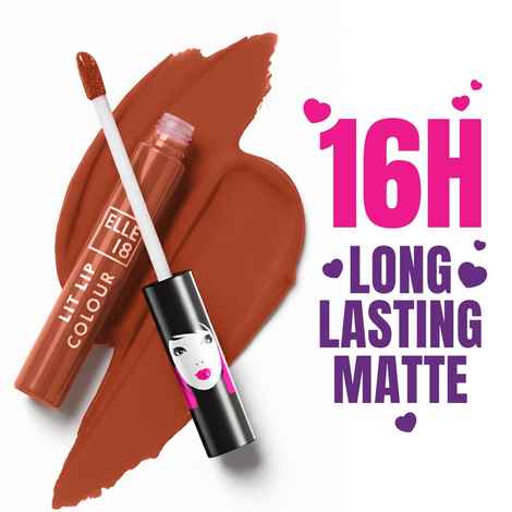 Buy Elle18 Liquid Lip Color, Tawny Wood, 5.6 ml - Purplle