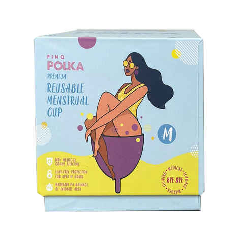 Buy PINQ POLKA Menstrual Cup Medium (1 Pc) - Purplle