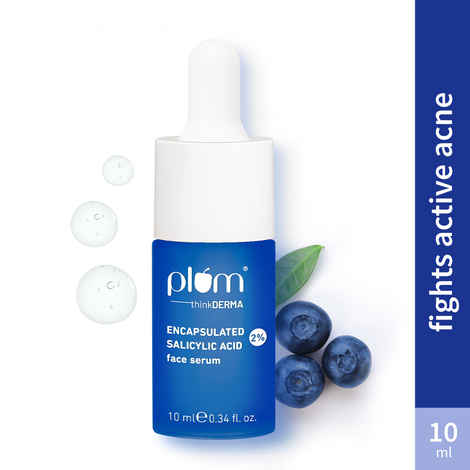 Buy Plum 2% Encapsulated Salicylic Acid Face Serum | Fights Active Acne | Controls Oil | Soothes Inflammation | Lightweight & Quick-absorbing | 100% Vegan | 10 ml - Purplle