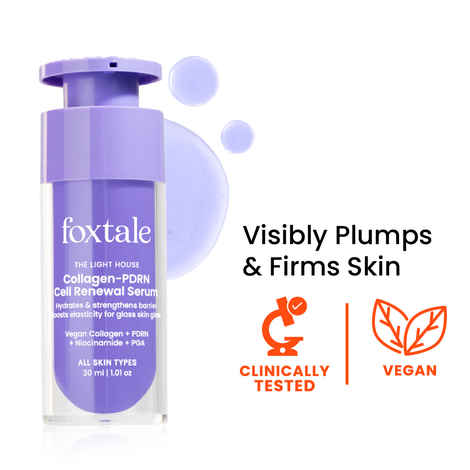 Buy Foxtale Collagen-PDRN Cell Renewal Serum – Firm, Plump & Glass-Skin Glow 30 ml - Purplle