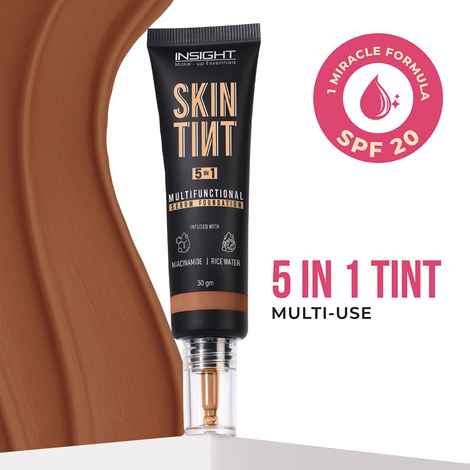 Buy Insight Cosmetics Skin Tint 5In1 Multifunctional Serum Foundation - Filter Coffee - 30 gm - Purplle