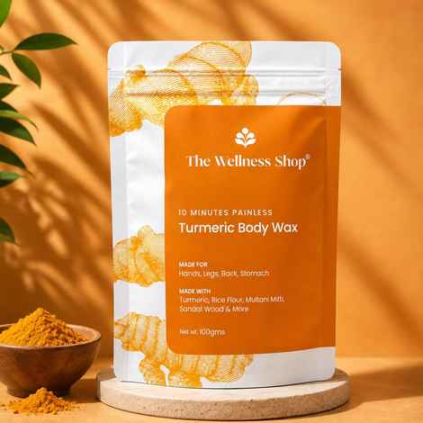 Buy The Wellness Shop Turmeric Body Wax Powder 100 gm - Purplle