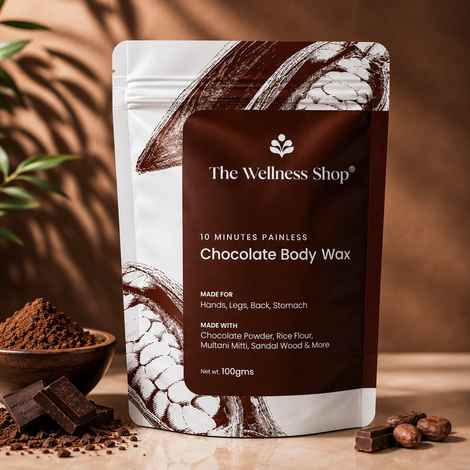 Buy The Wellness Shop Chocolate Body Wax Powder 100 gm - Purplle