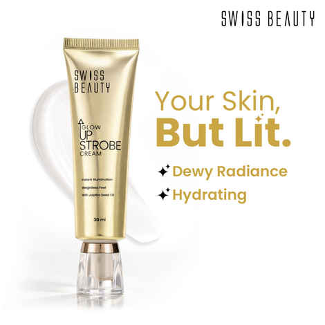 Buy Swiss Beauty Glow Up Strobe Cream | Dewy and Hydrating Glow - 30 ml, Moonlit Glow - Purplle
