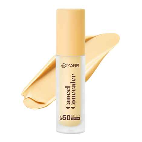 Buy MARS Cancel Concealer for Face Makeup with Radiant Natural Finish | 02-Yellow | 6 ml | Lightweight | Medium to High Coverage | Long-Lasting & Multi-Purpose | Crease Resistant - Purplle