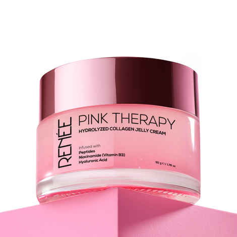 Buy RENEE Pink Therapy Hydrolyzed Collagen Overnight Sleeping Jelly Mask for Anti-Aging & Hydrated Skin, 50 ml - Purplle