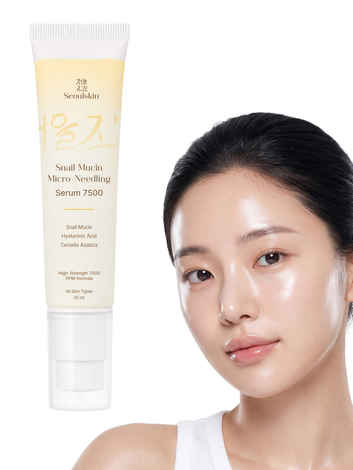 Buy Seoulskin Snail Mucin Micro-needling Serum 7500 PPM - Powerful Hydration with Hyaluronic Acid & Centella Asiatica - Accelerated Rejuvenation, Cruelty-Free & Non-Comedogenic for All Skin Types (30 gm) - Purplle