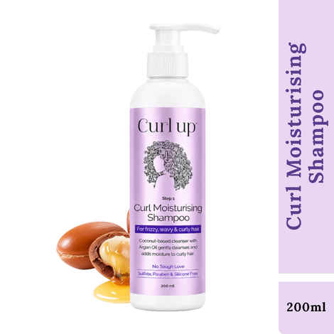 Buy Curl Up Curl Moisturising Shampoo 200 ml - Purplle