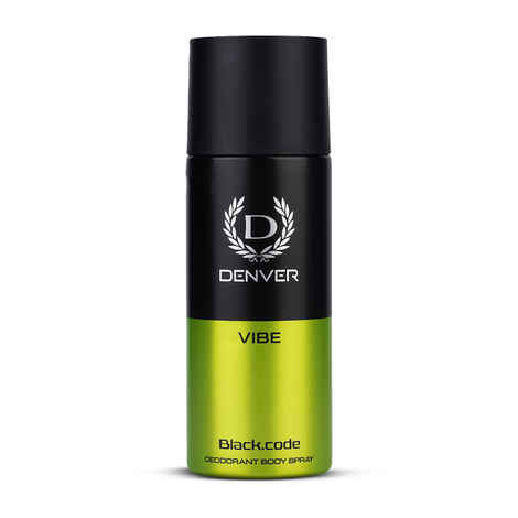 Buy DENVER Black.Code Vibe Deo - 150 ml | Long Lasting Deodorant Body Spray for Men - Purplle
