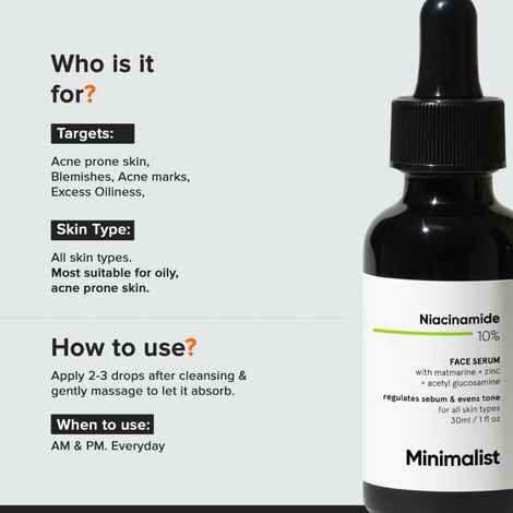 Buy Minimalist Niacinamide 10% Face Serum 60 ml - Purplle