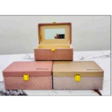 Buy Purplle GWP JFM 26Pink Hard MDF Glitter Trousseau Box 1 pc - Purplle