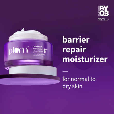 Buy Plum CeraSense barrier repair face moisturizer with ceramides & peptides for dry, sensitive skin | 25 gm - Purplle
