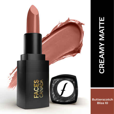 Buy FACES CANADA Comfy Matte Wow Bullet Lipstick - Butterscotch Bliss, 4.2 gm | Smooth Matte Finish | Highly Pigmented | Long Lasting | Super Hydrating | Glides Effortlessly | One Swipe Application | Non Drying | No Cracking - Purplle