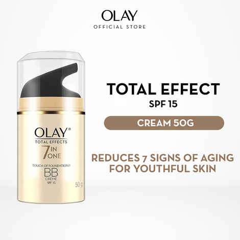 Buy Olay Total Effects 7 In One Touch Of Foundation BB Creme SPF 15(50 gm) - Purplle
