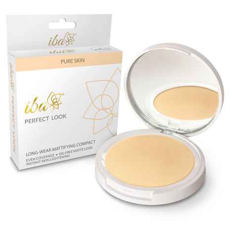 Buy Iba Perfect Look Long-Wear Mattifying Compact 00 Snow White (9 gm) - Purplle