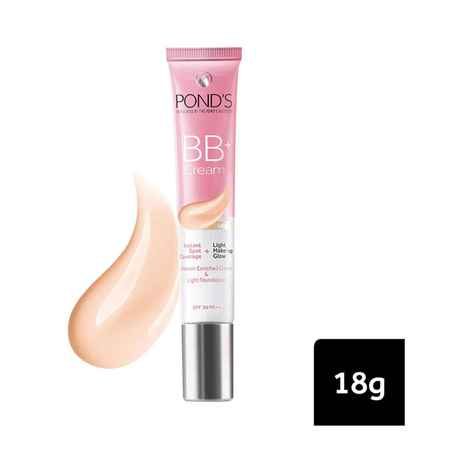 Buy Ponds BB+ Cream| Instant Spot Coverage + Light Make-up Glow | Tinted Moisturiser | Enhances Glow |Ivory |18 gms - Purplle