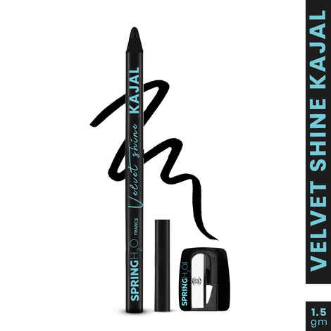Buy SPRING H2O FRANCE Velvet Shine Kajal Intense Black | With Avacado Oil and Vitamin E | Longlasting Waterproof and Sumdgeproof - 1.5 gm - Purplle