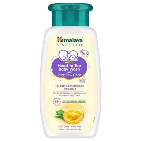 Buy Himalaya Baby Head To Toe Baby Wash With Pure Cow Ghee 200 ml - Purplle