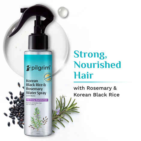 Buy Pilgrim Korean Black Rice and Rosemary Water Spray 200 ml - Purplle