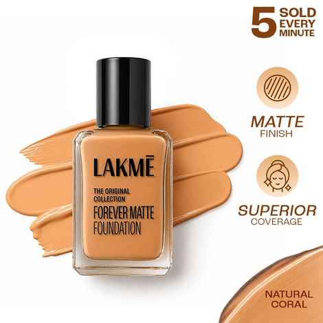 Buy Lakme Perfecting Liquid Foundation - Natural Coral (27 ml) - Purplle