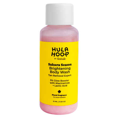 Buy Hula Hoop by Foxtale Sakura Season Brightening Body Wash (15 ml) - Purplle