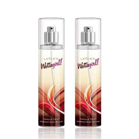 Buy Layerr Wottagirl ! Perfume for Women - VANILLA TWIST 270 ml (Pack of 2 * 135 ml) - Purplle