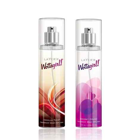 Buy Layerr Wottagirl ! Perfume for Women - VANILLA TWIST 135 ml + SECRET CRUSH 135 ml (Combo of 2) - Purplle