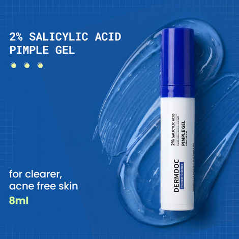 Buy DermDoc 2% Salicylic Acid Pimple Gel (5 ml)| Acne Spot Treatment for Oily & Acne-Prone Skin | Reduces Pimples, Redness & Inflammation | Clears Clogged Pores | Lightweight Fast Absorbing Anti-Acne Gel for Breakouts & Active Pimples - Purplle