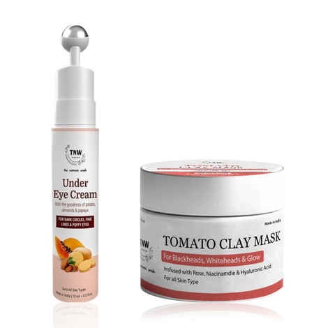 Buy TNW The Natural Wash Under Eye Cream 15 gm + Kumkumadi & Licorice Glow Face Serum 30 ml | Combo of 2 - Purplle