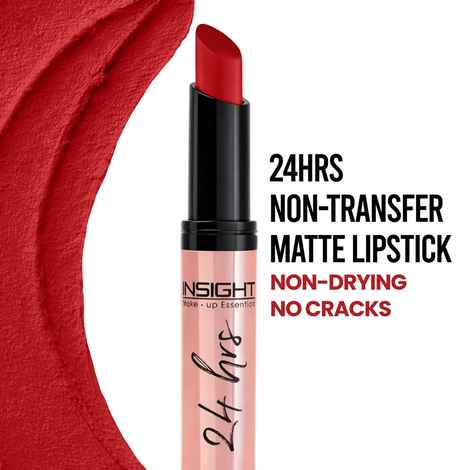 Buy INSIGHT COSMETICS 24 HRS NON TRANSFER MATTE LIPSTICK (LL-03)_BITCH (02) - 3 gm - Purplle