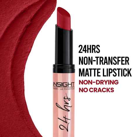 Buy INSIGHT COSMETICS 24 HRS NON TRANSFER MATTE LIPSTICK (LL-03)_BLOOD LUST (15) - Purplle