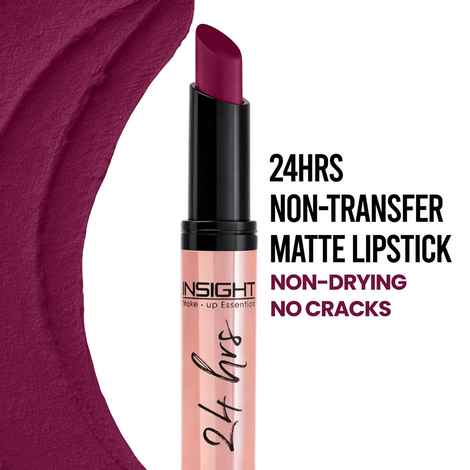 Buy INSIGHT COSMETICS 24 HRS NON TRANSFER MATTE LIPSTICK (LL-03)_I'M TAMED! (17) - Purplle