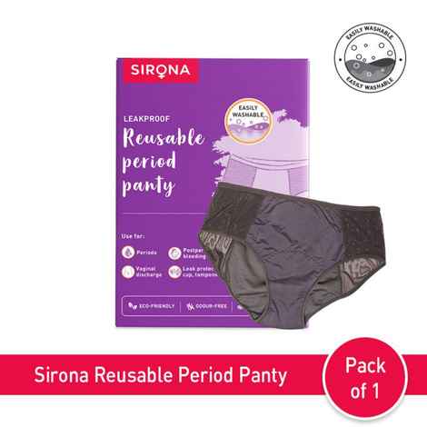 Buy Sirona Reusable Period Panties for Women (2XL Size) for 360 Degree Coverage & Leak-proof Protection - 2XL - Purplle