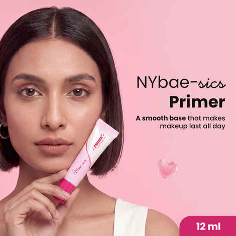 Buy NY Bae-sics Primer primer | Pore Minimizing Makeup Primer | Smooth Finish & Blur Effect | Long-Lasting Makeup Base | With Vitamin E | Lightweight, Non-Greasy Formula | Flawless Makeup Finish | 12 ml - Purplle