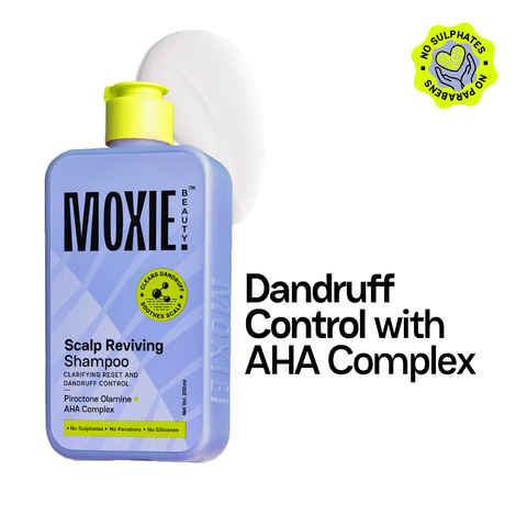 Buy Moxie Beauty Anti-Dandruff Shampoo | AHA-BHA infused | Removes Scalp Buildup | Sulphate and Parabens Free | 200 ml, Pack of 1 - Purplle