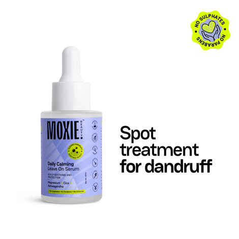 Buy Moxie Beauty Scalp Soothing Leave On Serum | For Itchy & Flaky Scalp | Spot Treatment for Dandruff | 30 ml, Pack of 1 - Purplle