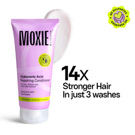 Buy Moxie Beauty Hyaluronic Acid Hydrating Conditioner | For Dry & Damaged Hair | Reduces Breakage | Sulphate and Parabens Free | 175 ml, Pack of 1 - Purplle
